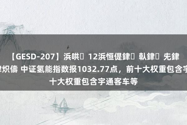 【GESD-207】浜哄12浜恒偍銉倝銉兂銉€銉笺儵銉炽儔 中证氢能指数报1032.77点，前十大权重包含宇通客车等