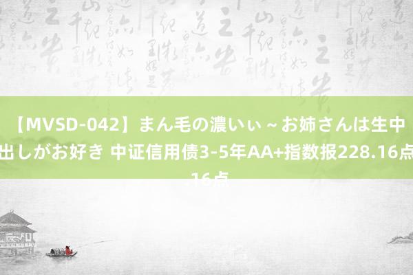 【MVSD-042】まん毛の濃いぃ～お姉さんは生中出しがお好き 中证信用债3-5年AA+指数报228.16点