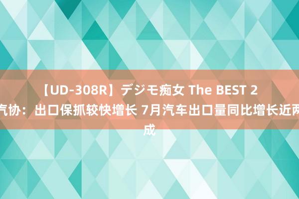 【UD-308R】デジモ痴女 The BEST 2 中汽协：出口保抓较快增长 7月汽车出口量同比增长近两成