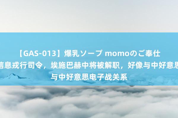 【GAS-013】爆乳ソープ momoのご奉仕 好意思舟师信息戎行司令，埃施巴赫中将被解职，好像与中好意思电子战关系