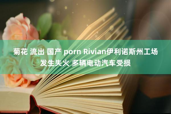 菊花 流出 国产 porn Rivian伊利诺斯州工场发生失火 多辆电动汽车受损